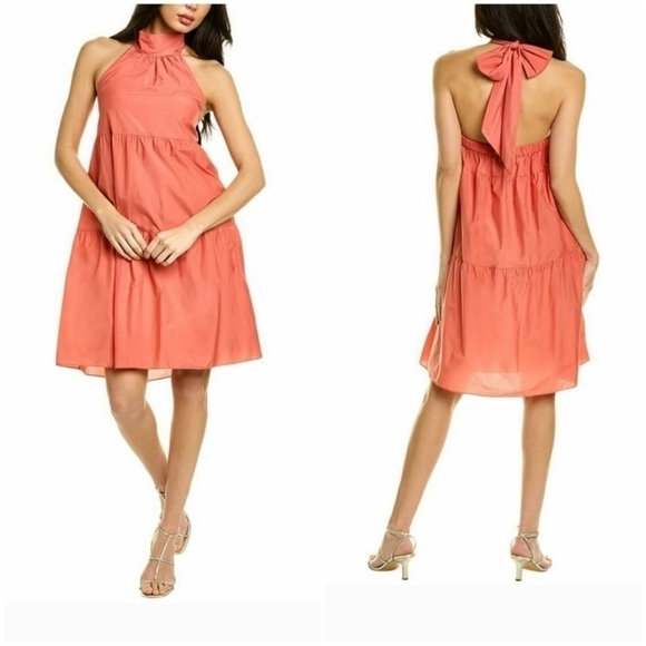 NWT Theory Women´s Tiered Halter Mini Dress, Color...